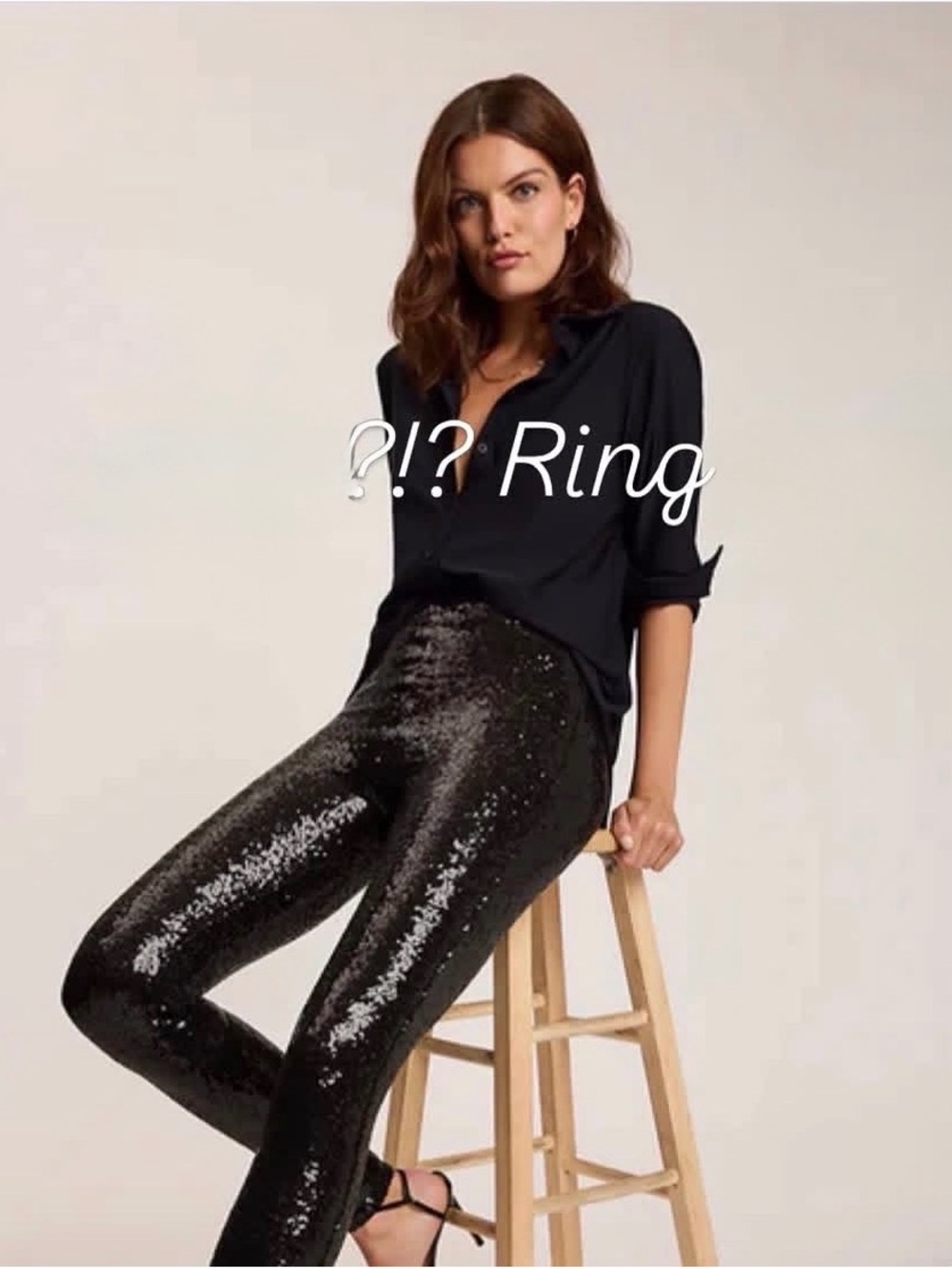 Vintage Converse By John Varvatos Black Sequin Skinny Pants